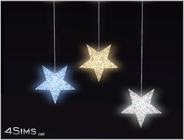 3 Stars Hanging Ceiling Light For Sims 3 4sims
