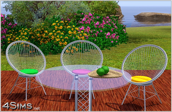 sims - the sims 3: гостинные и столовые - Страница 11 Round-wire-chairs-and-glass-table-outdoor-Sims-3-objects-at-4Sims-5
