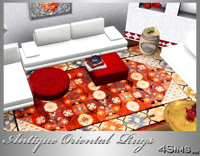Oriental Antique Rugs, set of 6 for Sims 3 by 4Sims