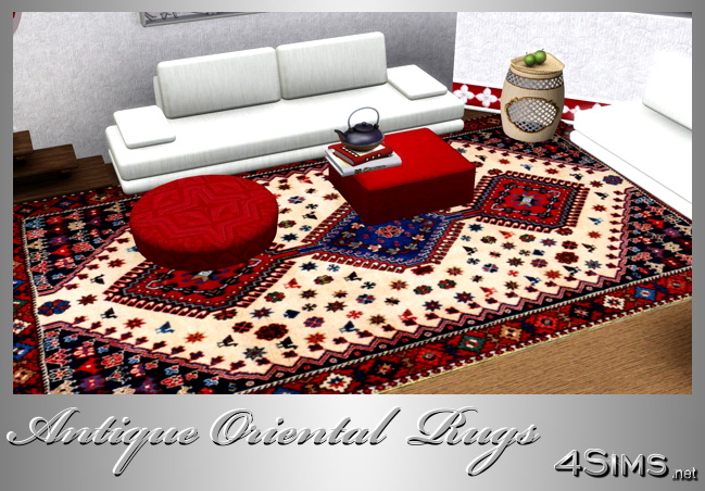 Oriental Antique Rugs, set of 6 for Sims 3 by 4Sims