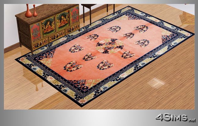 Antique chinese rugs set with 5 items for Sims 3 by 4Sims