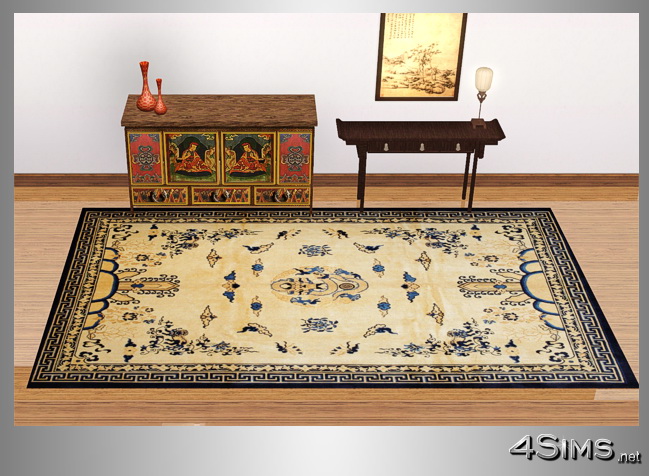 Antique chinese rugs set with 5 items for Sims 3 by 4Sims