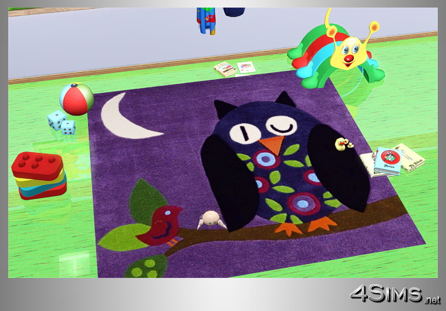 Square rugs for kids room in 5 designs for Sims 3 by 4Sims