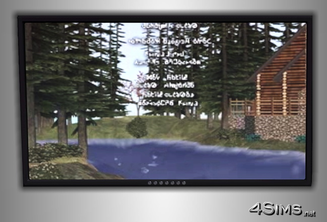 Performant plasma wall TV for Sims 3 by 4Sims