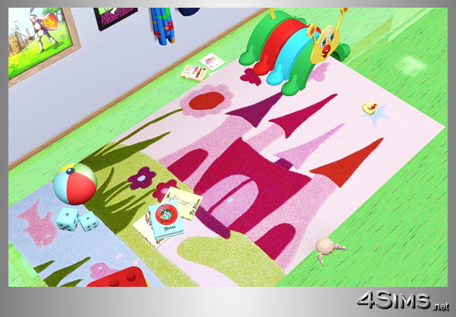 Rugs for kids, 5 styles for Sims 3 by 4Sims