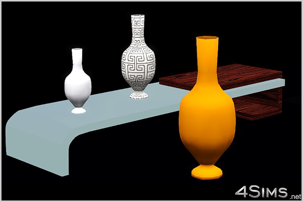 Random styles decor vases 3 sizes for Sims 3 by 4Sims