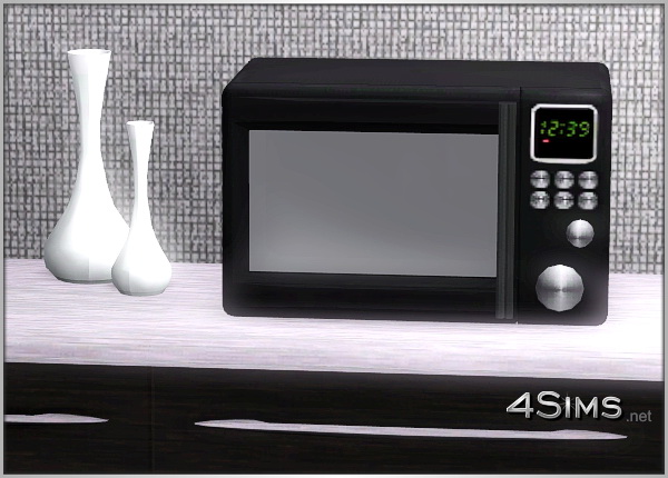 Stylish microwaves oven for Sims 3 by 4Sims