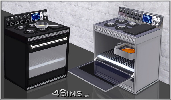Professional gas range for Sims 3 by 4Sims