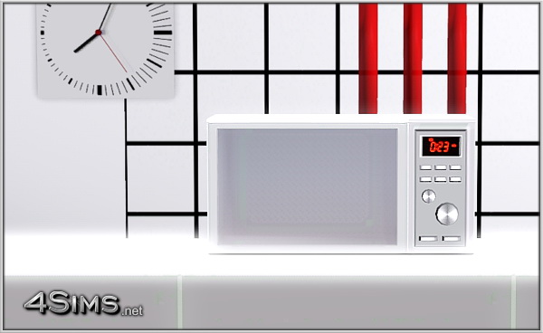Premium microwave oven for Sims 3 by 4Sims