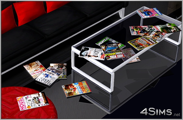 Home & Decor magazines clutter for Sims 3 by 4Sims