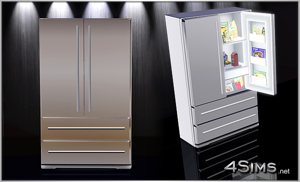 4 Door French Door Refrigerator for Sims 3 by 4Sims