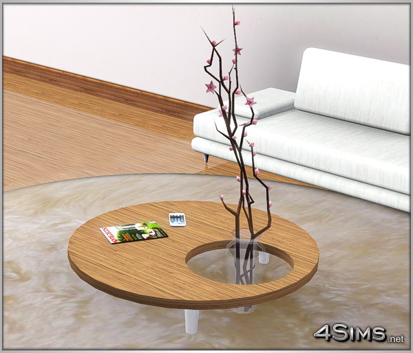 2 Round coffee tables for Sims 3 by 4Sims