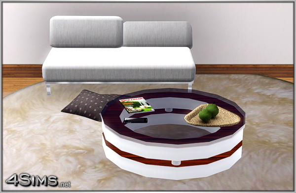 Round glass coffee table for Sims 3 by 4Sims
