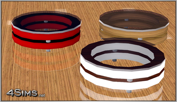 Round glass coffee table for Sims 3 by 4Sims