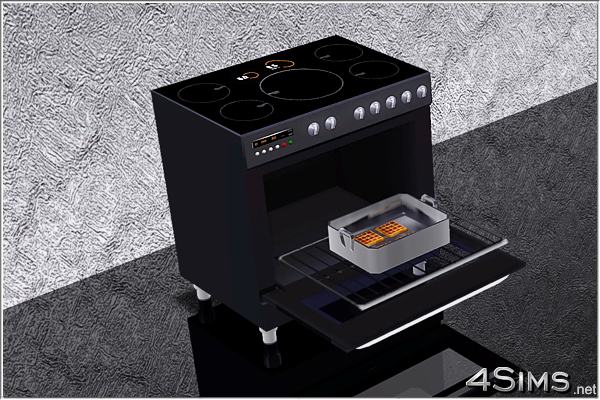Electric range cooker for Sims 3 by 4Sims
