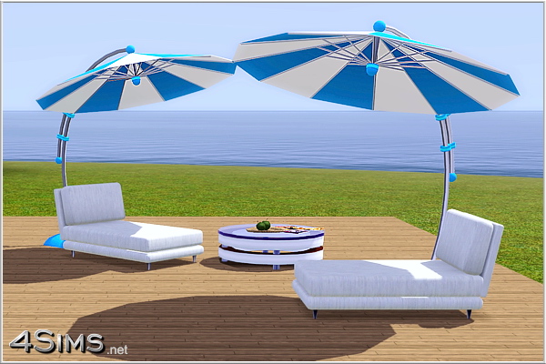 Contemporary Outdoor Sun Umbrella for Sims 3 by 4Sims